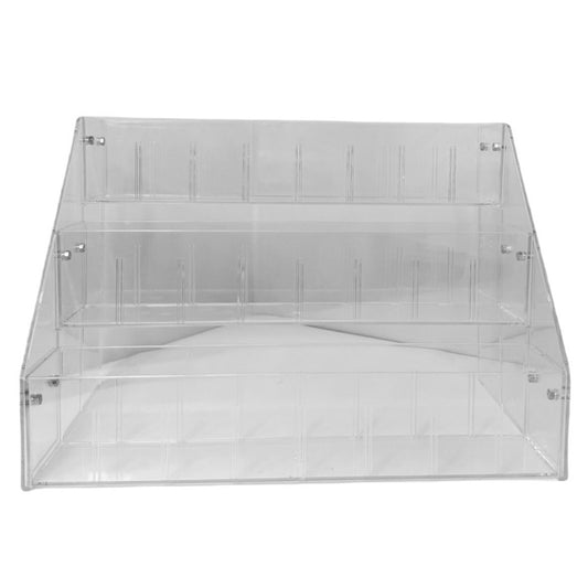 Spacious 3-Layer Display Shelf for Labubu Dolls and Handmade Blind Boxes, Stepped Transparent Acrylic Storage Solution